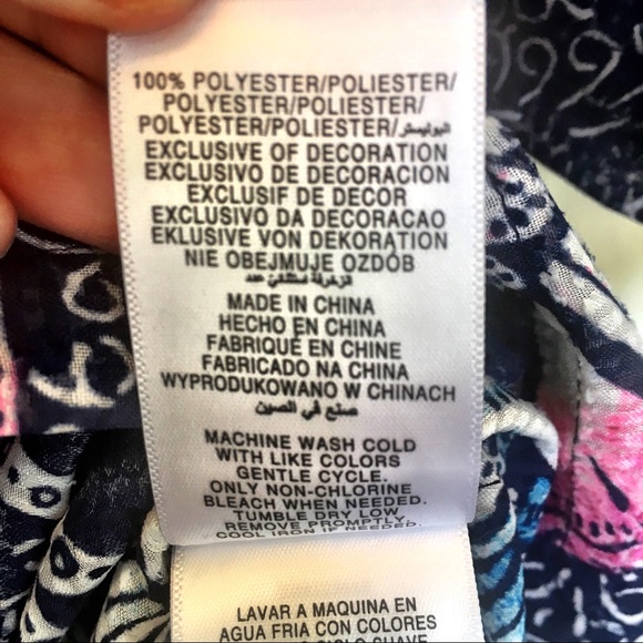 Jones New York Floral Women’s Blouse Medium - Picture 8 of 8